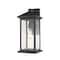 Z-Lite Portland 1 Light Outdoor Wall Sconce, Black & Clear Beveled 531MXL-BK - alternate 1